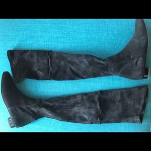 DELMAN—Made In Italy Over The Knee Suede Boots
